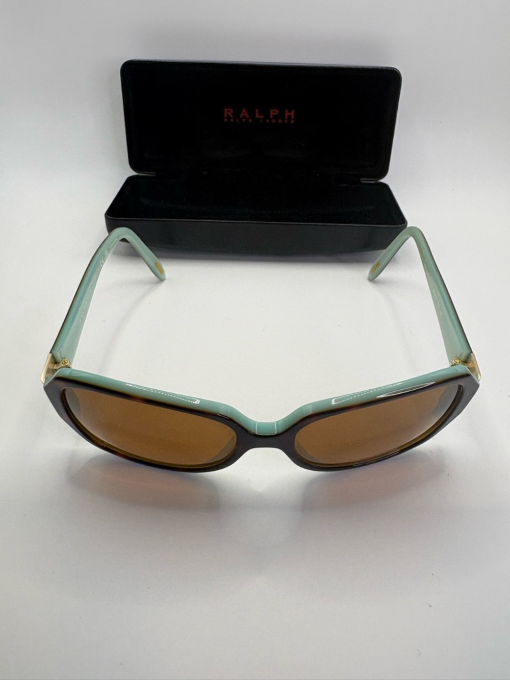Ralph Lauren RA5138 Womens Designer Sunglasses 58-16 Mint Tortoise w/ Case EUC - Picture 5 of 14